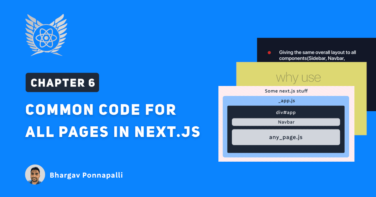 #6 Adding common code for all pages in Next.js - Delightful React